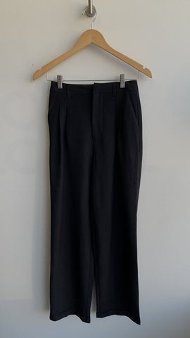 Commense Black Pleated Wide Leg Trouser - Size X-Small (NWT)
