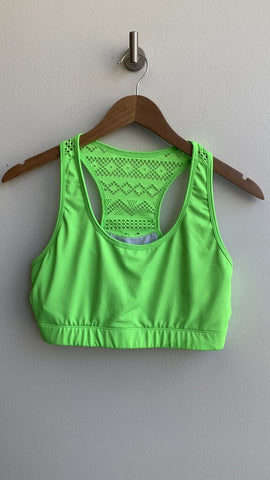 Zyia Active Neon Green Sports Bra - Size Large