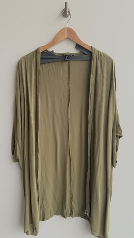 Forever 21 Olive Dolman Sleeve Cover-Up - Size Medium