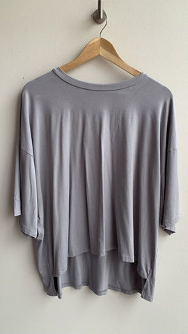 The Foxy Kind Grey Super Oversized Tee - Size Small
