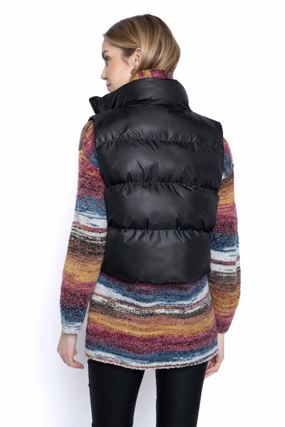 Picadilly Zip-Front Short Puffer Vest