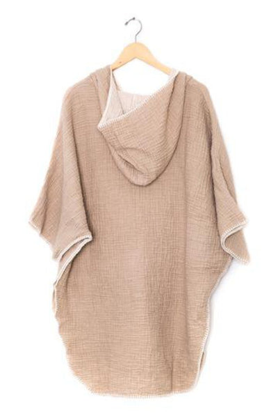 Tofino Towel 'Cocoon' Poncho -Tan