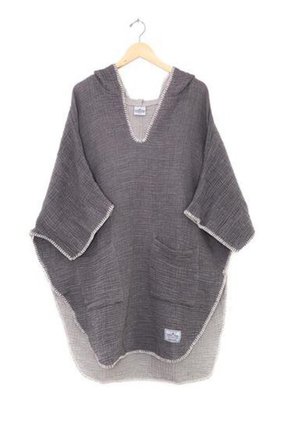 Tofino Towel 'Cocoon' Poncho - Grey
