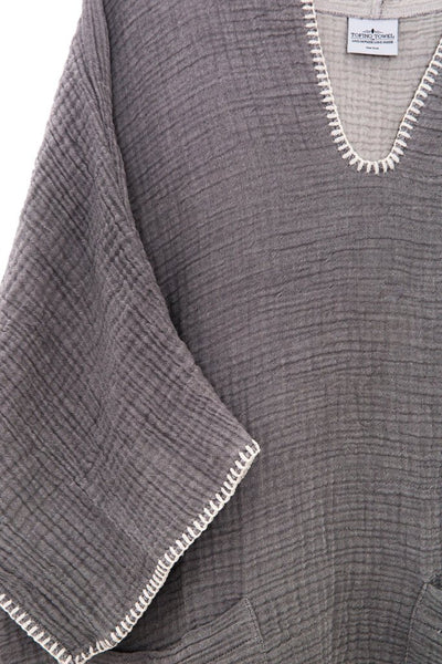 Tofino Towel 'Cocoon' Poncho - Grey