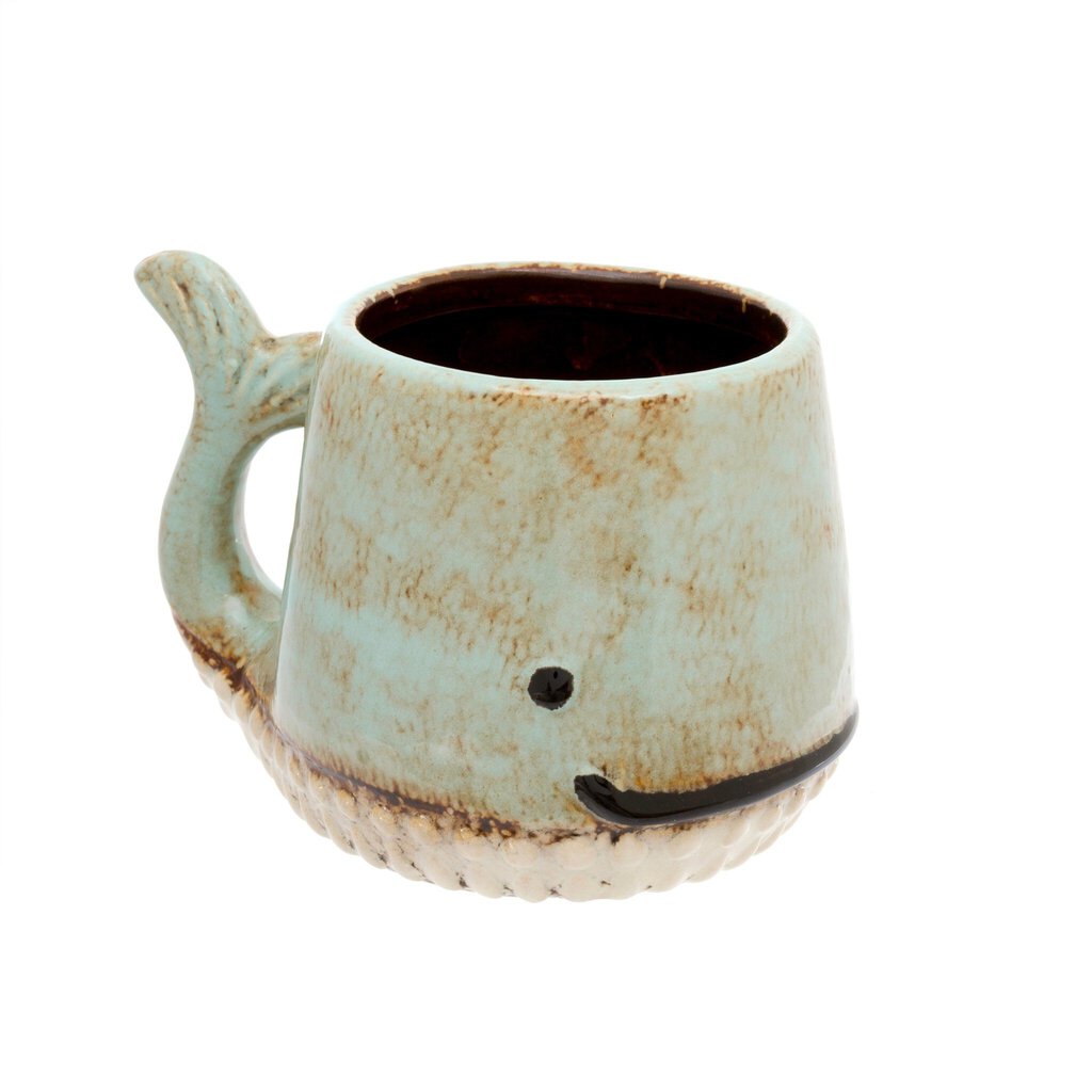 Indaba Whale Mug Aqua