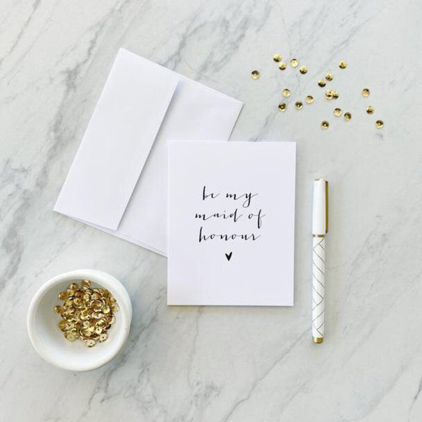 Stevie + Bean Paperie 'Be My Maid of Honour' Card