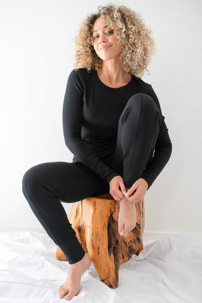 Paper Label 'Lisa' Black Long Sleeve