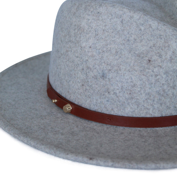 Ace of Something Oslo Fedora with Gold Stud Closure