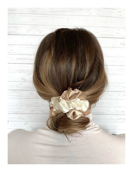 Blush Silks Medium Scrunchie