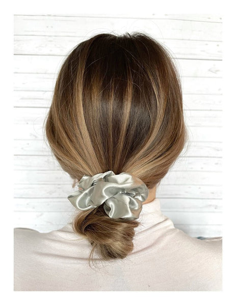 Blush Silks Medium Scrunchie