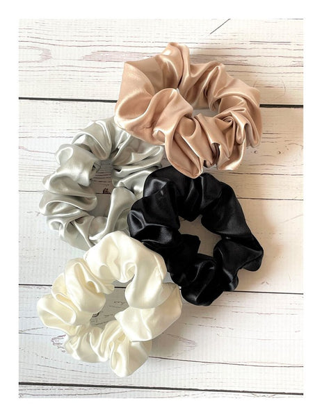 Blush Silks Medium Scrunchie