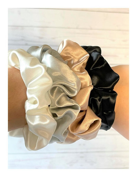 Blush Silks Medium Scrunchie