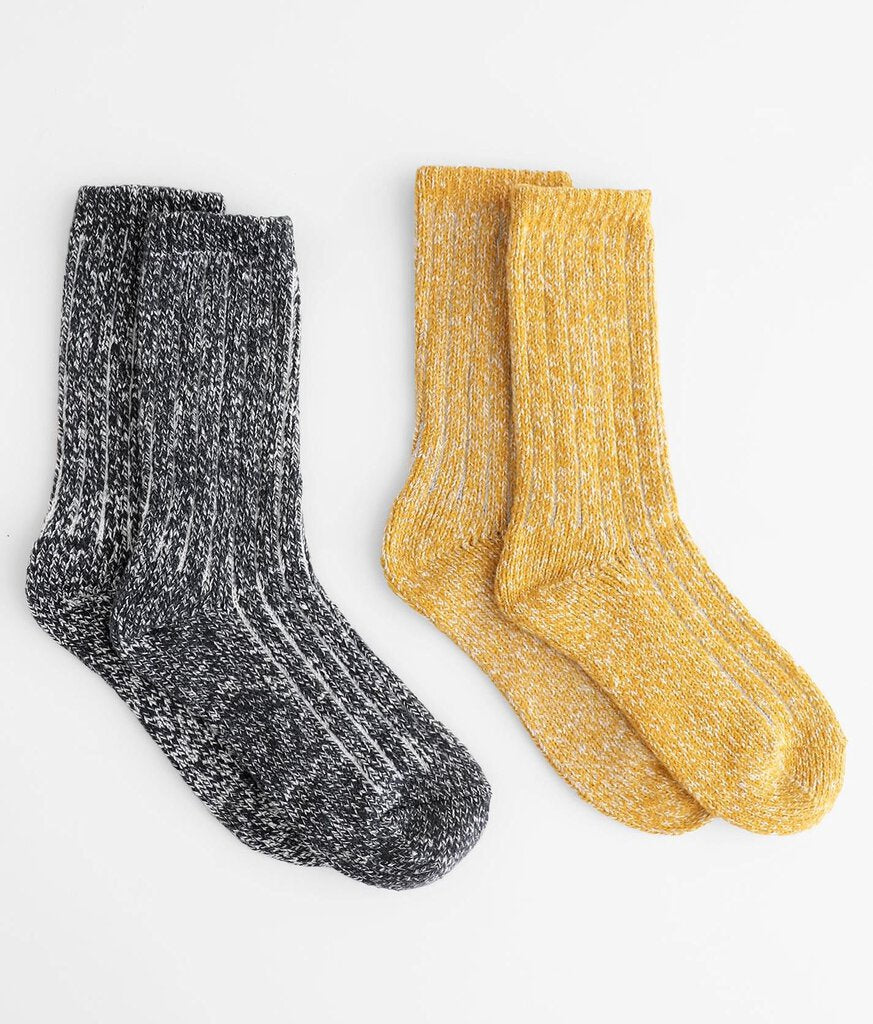 Lemon Crew Socks - 2PK