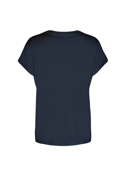 Soyaconcept 'Marica' V-Neck Tee- Navy