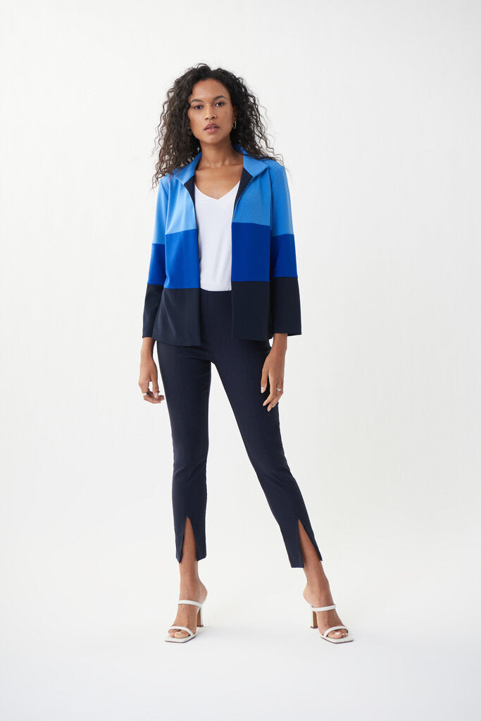 Joseph Ribkoff 222152 Collared Open Front Jacket