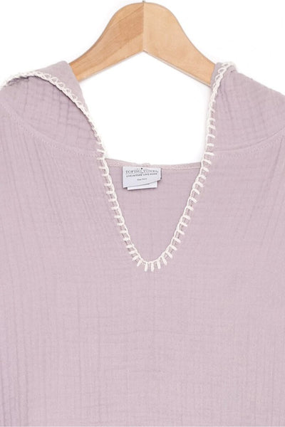 Tofino Towel 'Cocoon' Poncho - Lilac