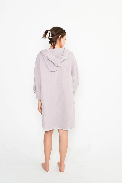 Tofino Towel 'Cocoon' Poncho - Lilac