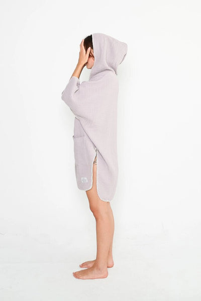 Tofino Towel 'Cocoon' Poncho - Lilac