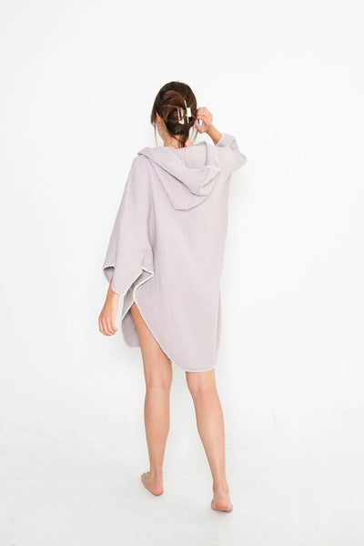 Tofino Towel 'Cocoon' Poncho - Lilac