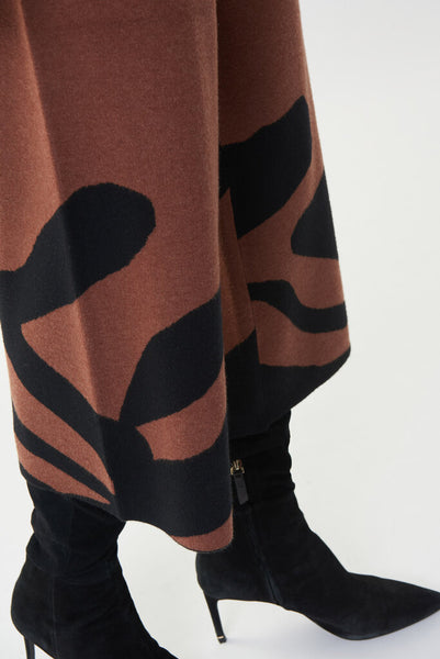 Joseph Ribkoff 223949 Knitted Cropped Wide Leg Pant