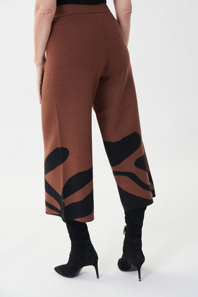 Joseph Ribkoff 223949 Knitted Cropped Wide Leg Pant