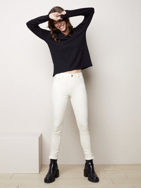 Charlie B V-Neck Sweater - Black