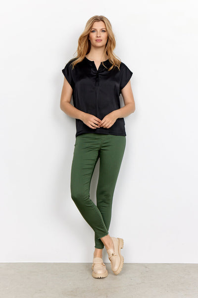 Soyaconcept 'Thilde' Short Sleeve Blouse - Black