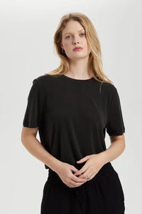 Soaked in Luxury 'Columbine' Loose Fit Tee - Black