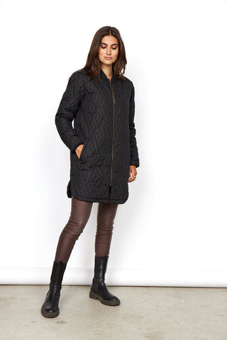 Soyaconcept 'Fenya' Quilted Jacket - Black