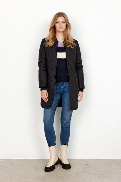 Soyaconcept 'Fenya' Quilted Jacket - Black