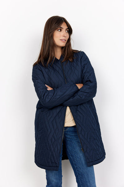 Soyaconcept 'Fenya' Quilted Jacket - Navy