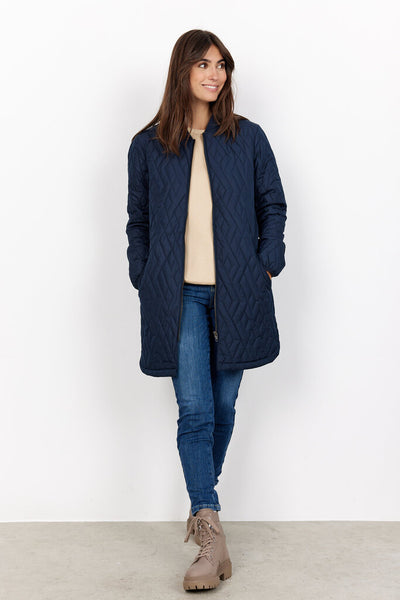 Soyaconcept 'Fenya' Quilted Jacket - Navy