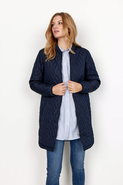 Soyaconcept 'Fenya' Quilted Jacket - Navy