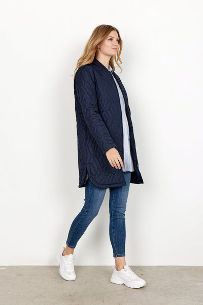 Soyaconcept 'Fenya' Quilted Jacket - Navy