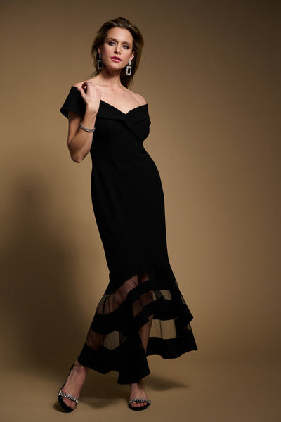 Joseph Ribkoff 223743 Netting Hem Evening Gown
