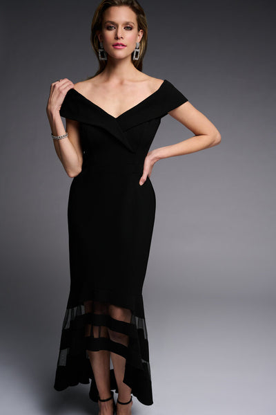 Joseph Ribkoff 223743 Netting Hem Evening Gown