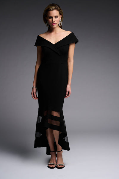 Joseph Ribkoff 223743 Netting Hem Evening Gown