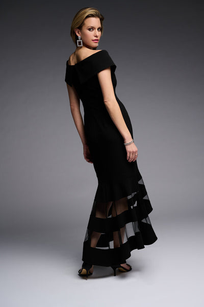 Joseph Ribkoff 223743 Netting Hem Evening Gown