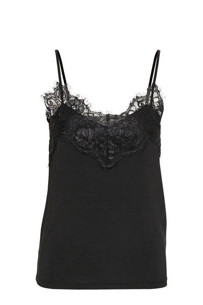 Soaked in Luxury 'Clara' Black Singlet Top