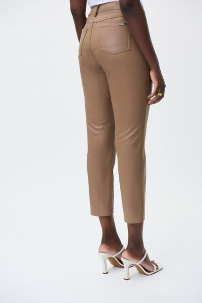 Joseph Ribkoff 231915 Faux Leatherette Straight Leg Pant