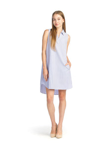 Papillon Pinstripe Cotton Dress