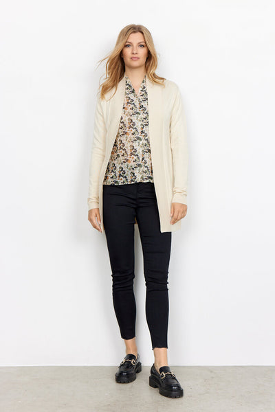 Soyaconcept 'Eireen' Long Fit Cardigan - Cream