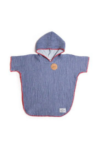 Tofino Towel Kids 'Pebble' Poncho - Indigo