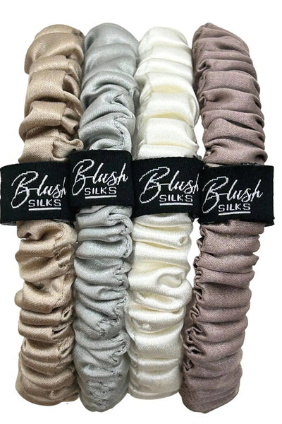 Blush Silks Mini Scrunchie