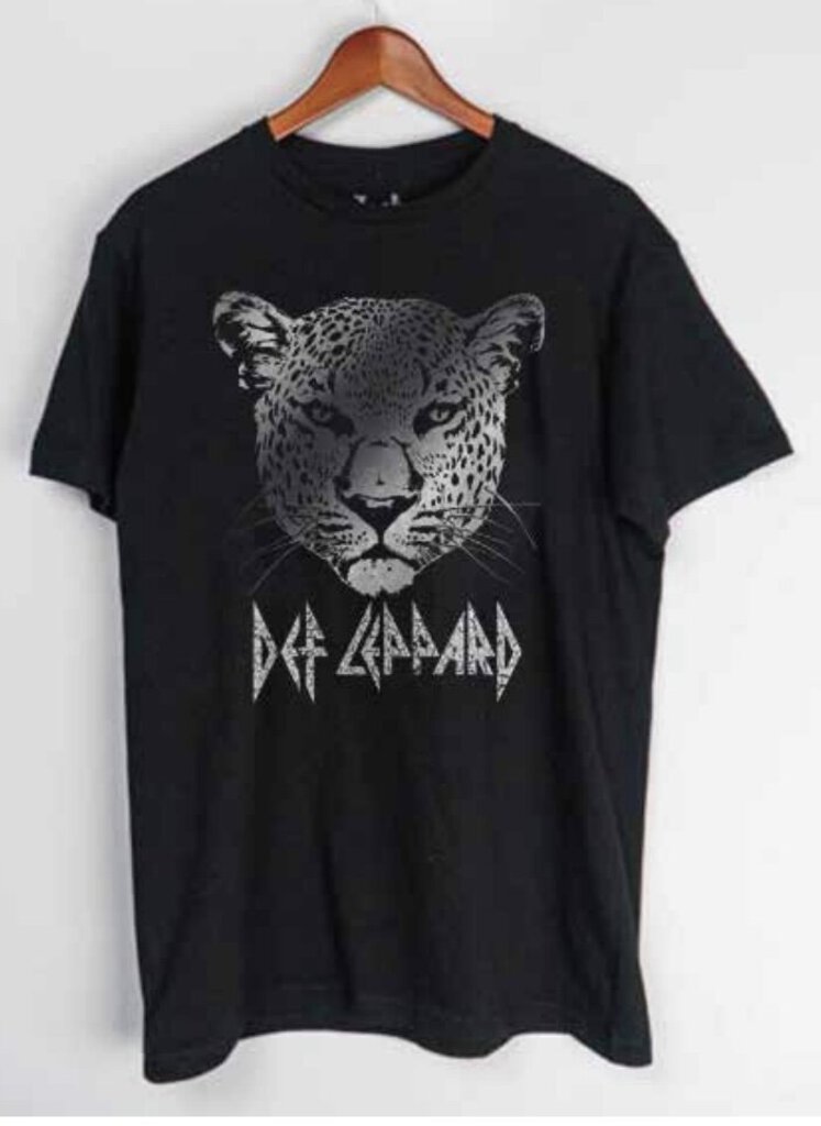 Def Leppard Leopard Face Band Tee