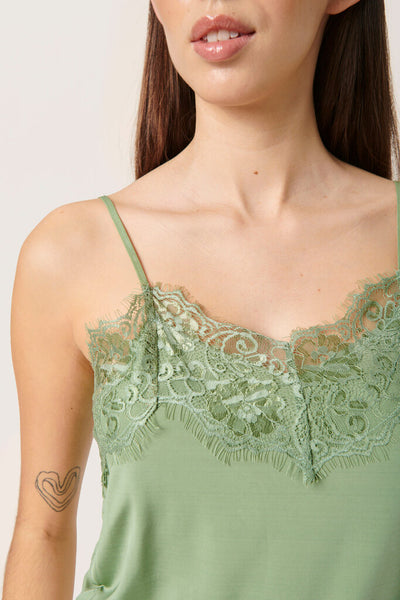 Soaked in Luxury 'Caya' Loden Frost Singlet Top