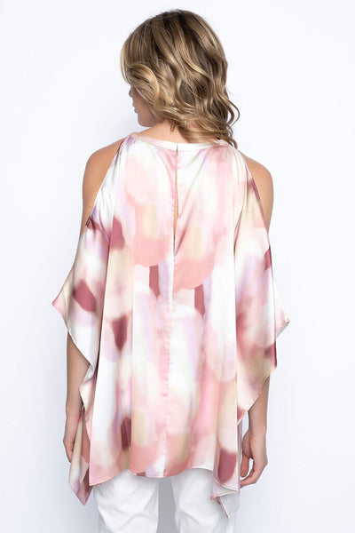 Picadilly Cold-Shoulder Kaftan Top