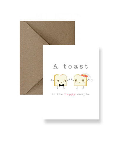 IM PAPER A Toast To The Happy Couple Greeting Card