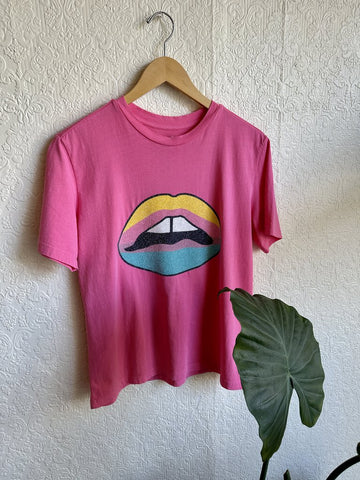 We Are The Others ' The Vintage' Rainbow Lips Graphic Tee