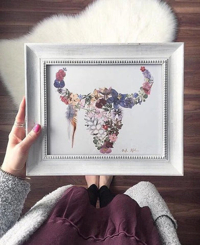 Oxeye Floral Co. Buffalo Print in Purple/Blue